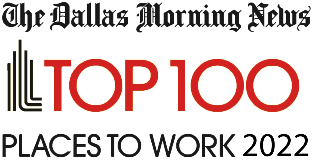 Dallas Morning News Top 100 Places to Work Logo
